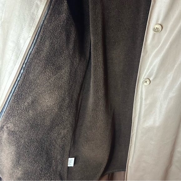 London Fog Vintage Tan Trench Coat w/ Zip Liner – Size 10 Petite - Picture 14 of 16